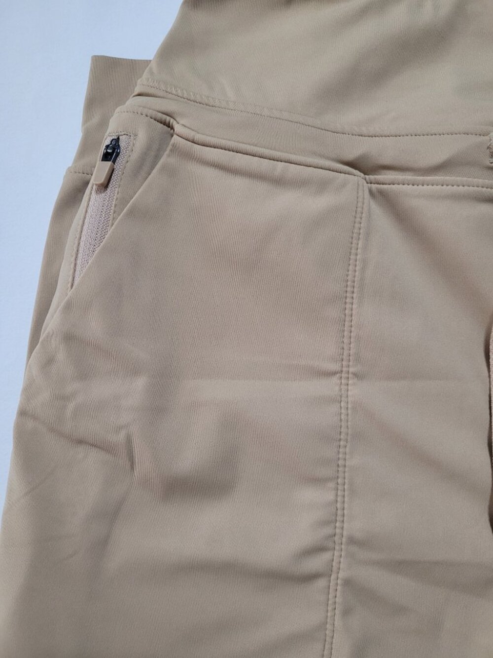 Gradual High Waisted Jogger Pants Tan Khaki Pockets Womens Small Athleisure - Picture 5 of 10